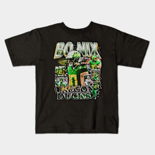 Bo Nix College Vintage Bootleg Kids T-Shirt